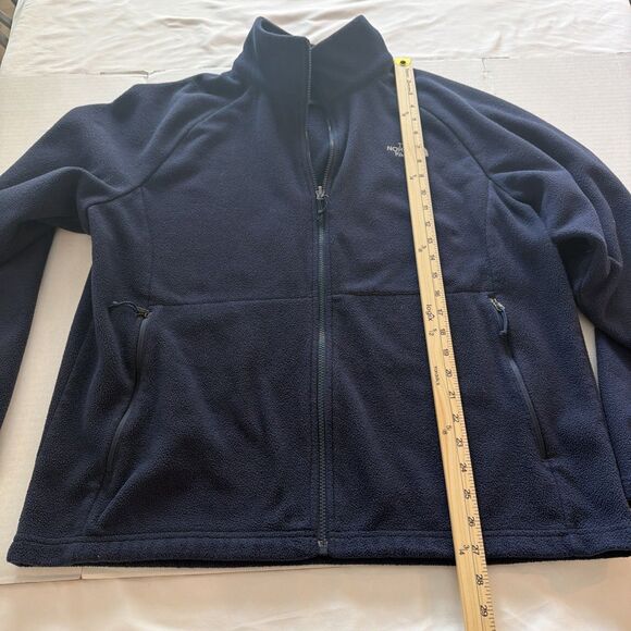 The North Face Men’s Large Navy Blue Full Zip Fleece Jacket Lightweight Outdoor - Picture 7 of 10